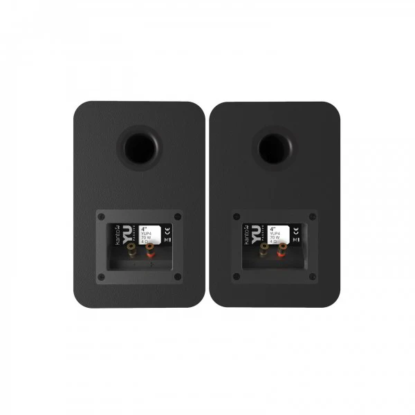 Kanto YUP4 Passive 4 inch Bookshelf Speakers Matte Black - Image 5