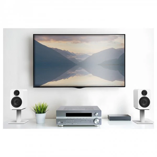 Kanto YUP4 Passive 4 inch Bookshelf Speakers Matte White - Image 6