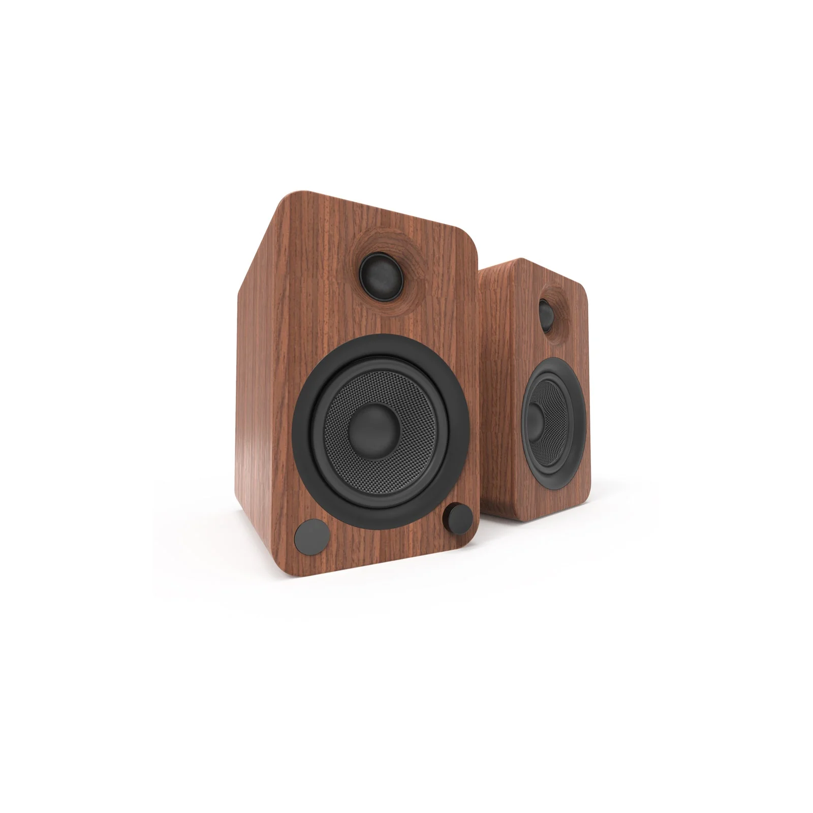 Kanto YU4 Powered Bookshelf Speakers With Bluetooth Walnut - Image 3