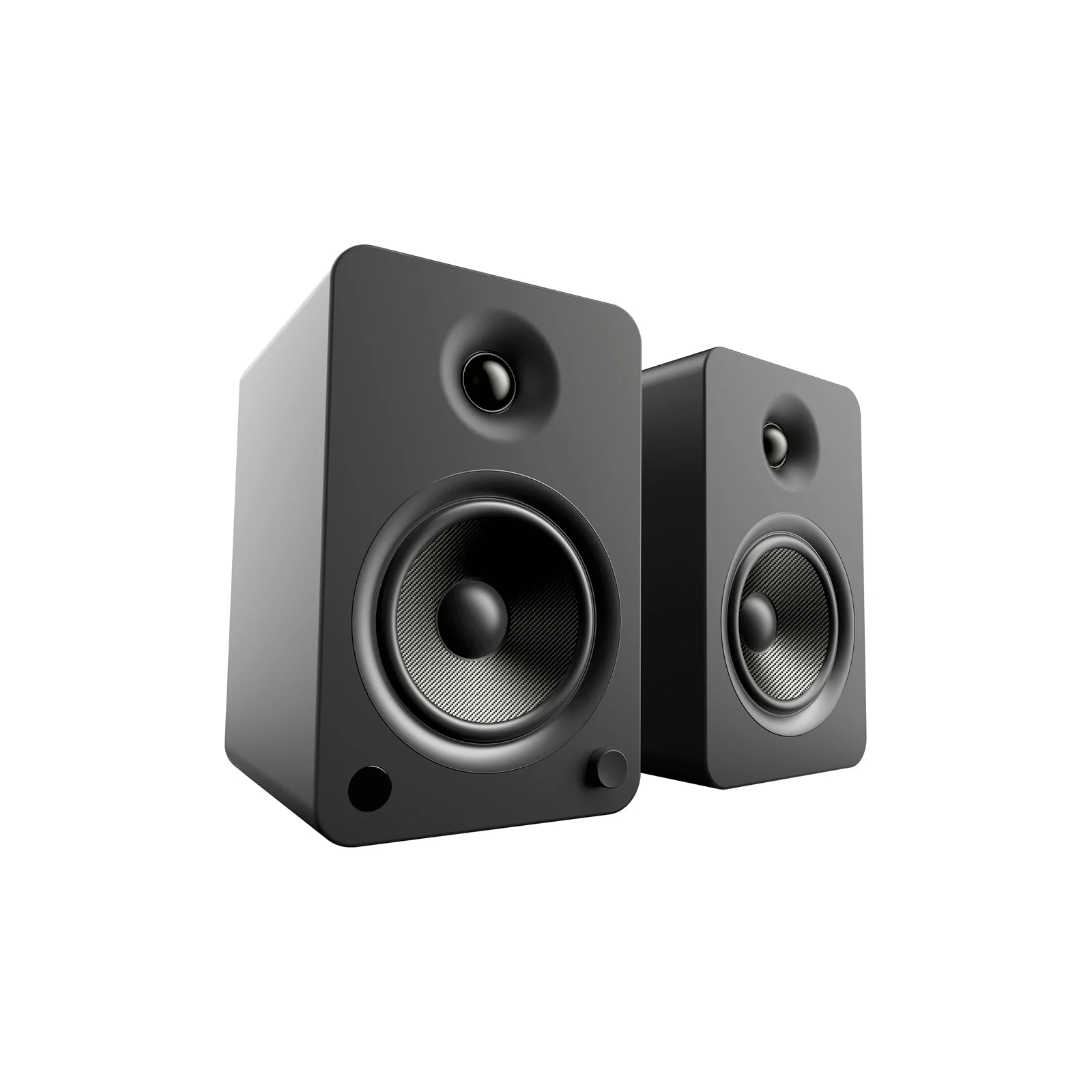 Kanto YU6 Powered Bookshelf Speakers With Bluetooth Matte Black - Image 3