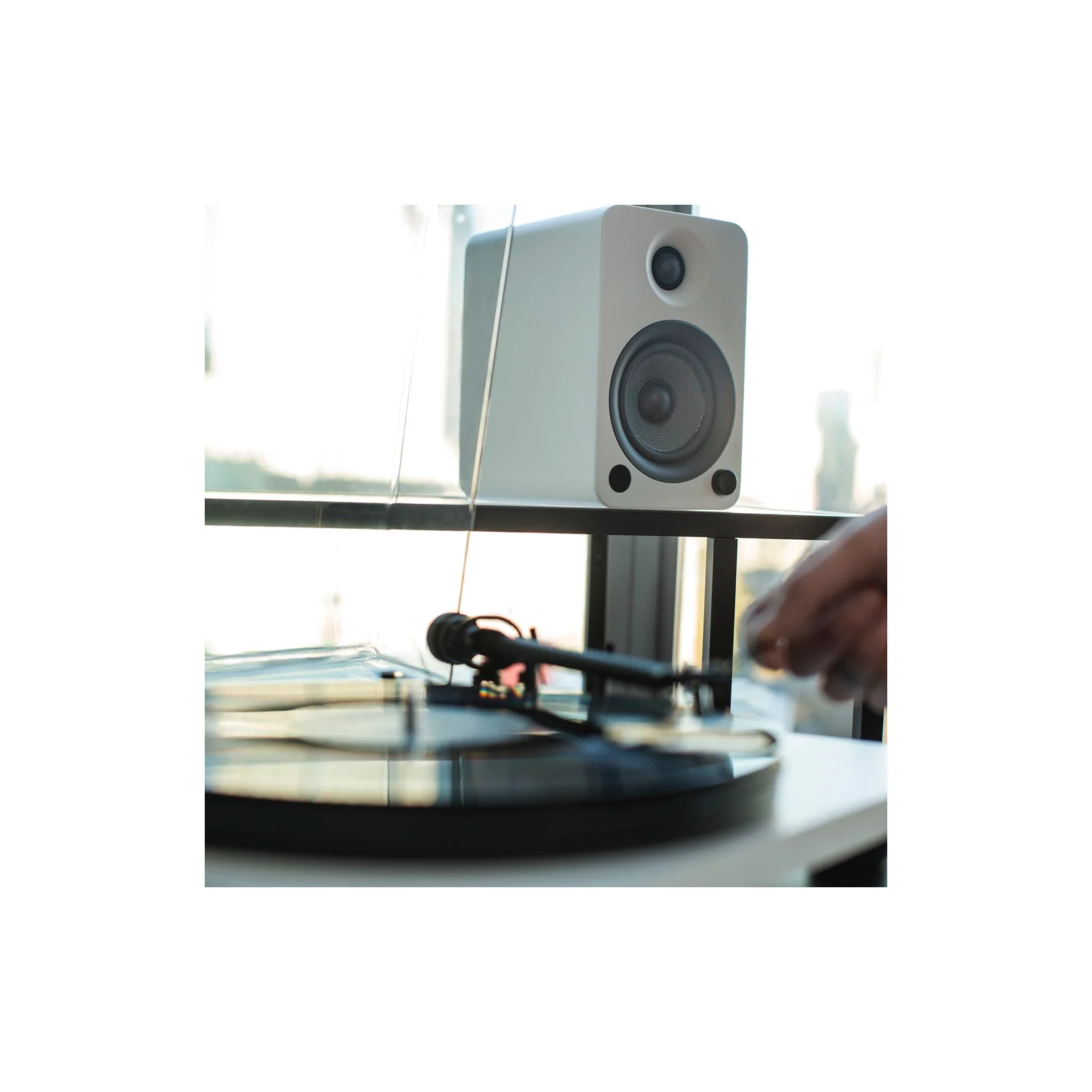 Kanto YU6 Powered Bookshelf Speakers With Bluetooth Matte White - Image 14
