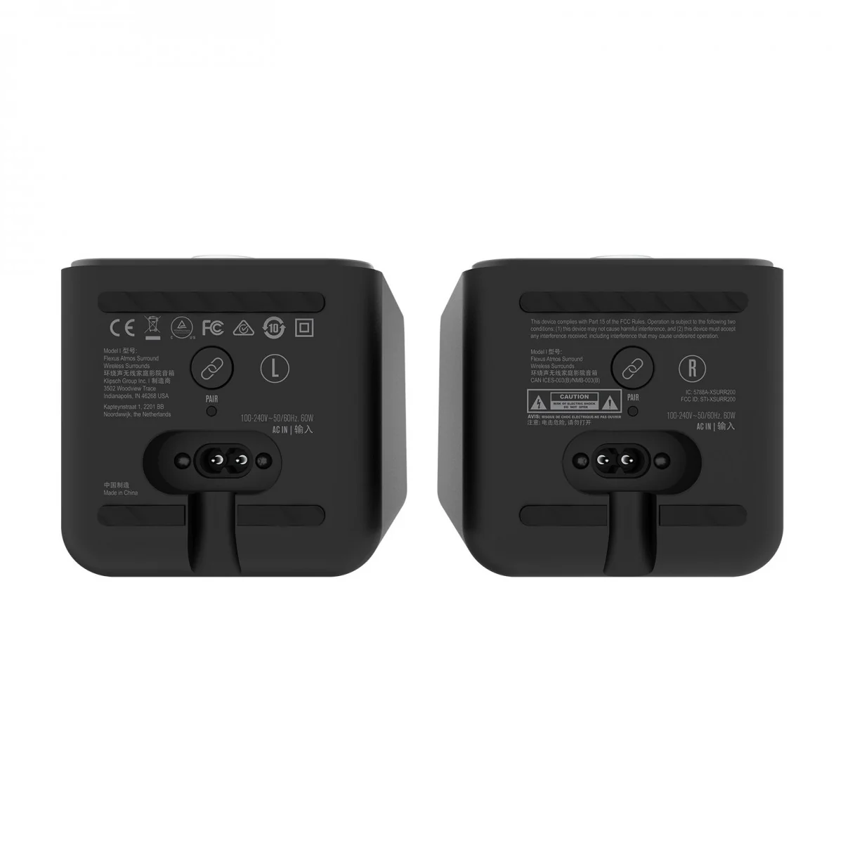 Klipsch Flexus Surr 200 Wireless Dolby Atmos Surround Sound Speakers Pair Black - Image 4