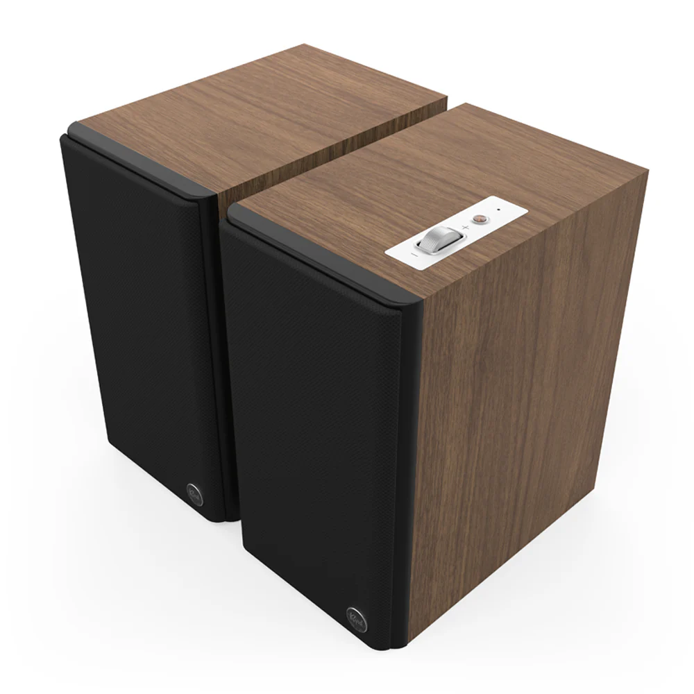 Klipsch The Fives II Active Bookshelf Speakers Pair - Walnut - Image 2