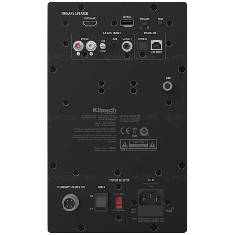 Klipsch The Nines Active Bookshelf Speakers Black - Image 4