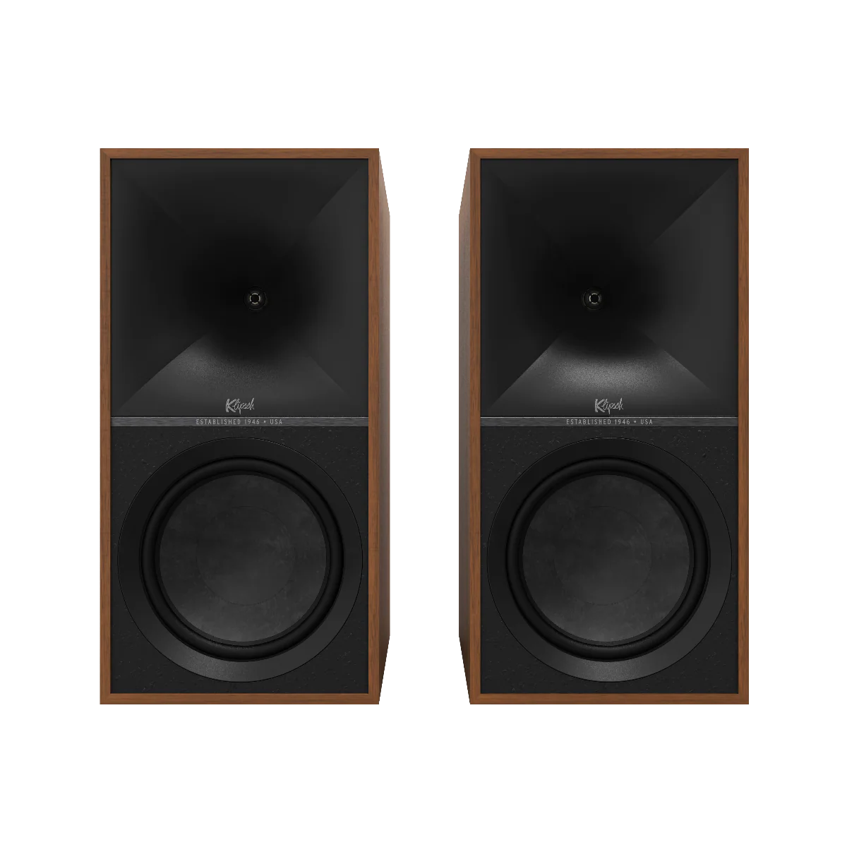 Klipsch The Nines Active Bookshelf Speakers Walnut - Image 4