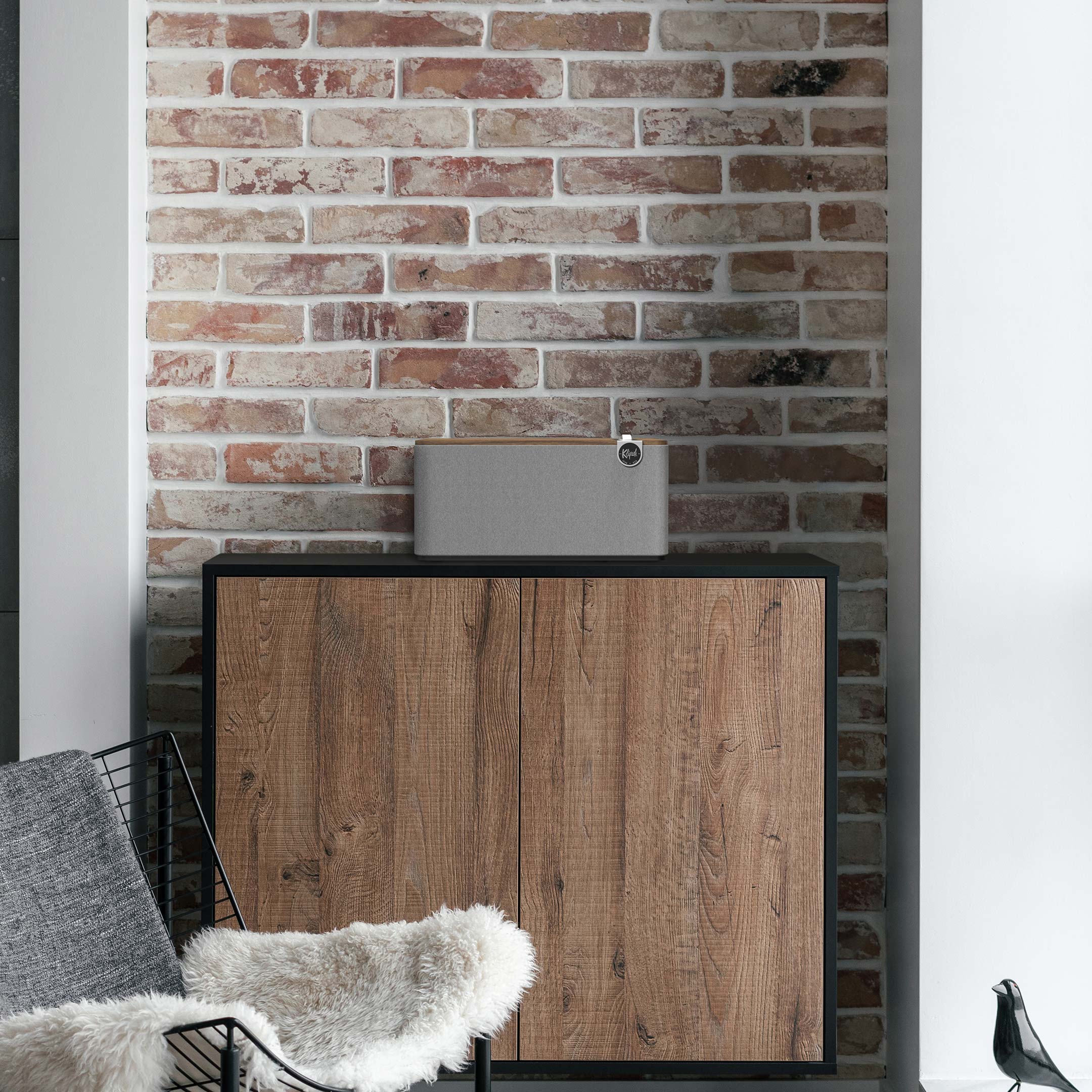 Klipsch The Three Plus Premium Multiroom Bluetooth Wireless Speaker Walnut - Image 5