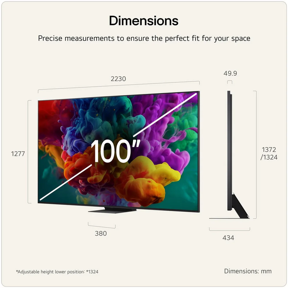 LG 100QNED87B6 100 Inch QNED evo Mini LED AI QNED87 4K Ultra HD HDR Smart TV 2026 - Image 2