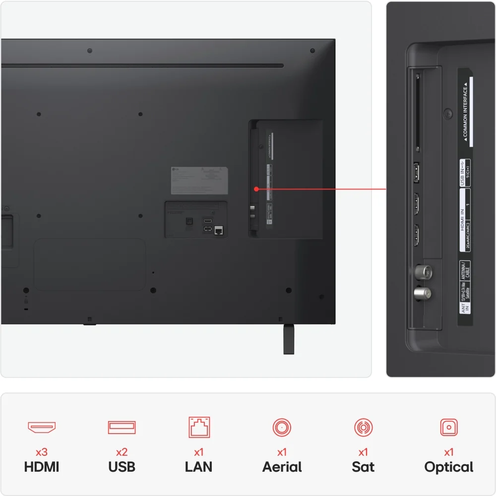 LG 43NANO80A6B 43 Inch NanoCell AI NANO80 4K Ultra HD HDR Smart TV - Image 4
