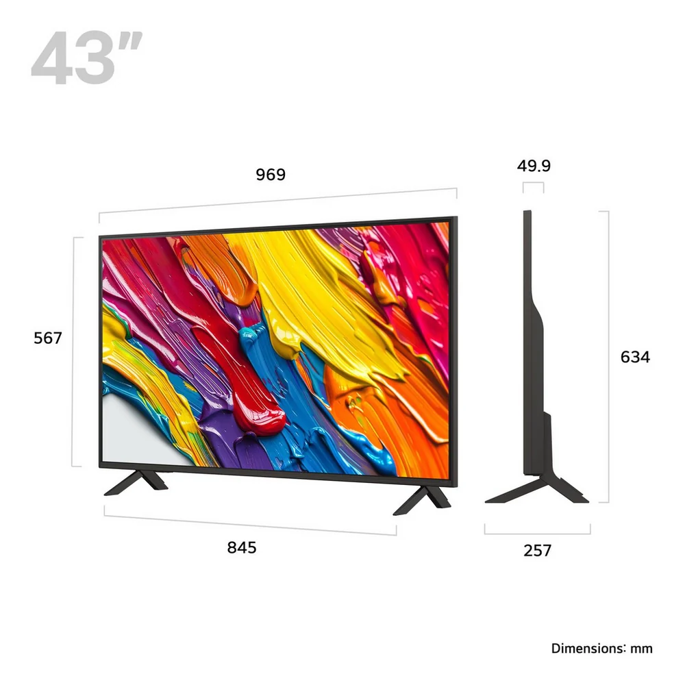 LG 43QNED84A6C 43 Inch QNED AI QNED84 HDR 4K Ultra HD Smart TV - Image 2