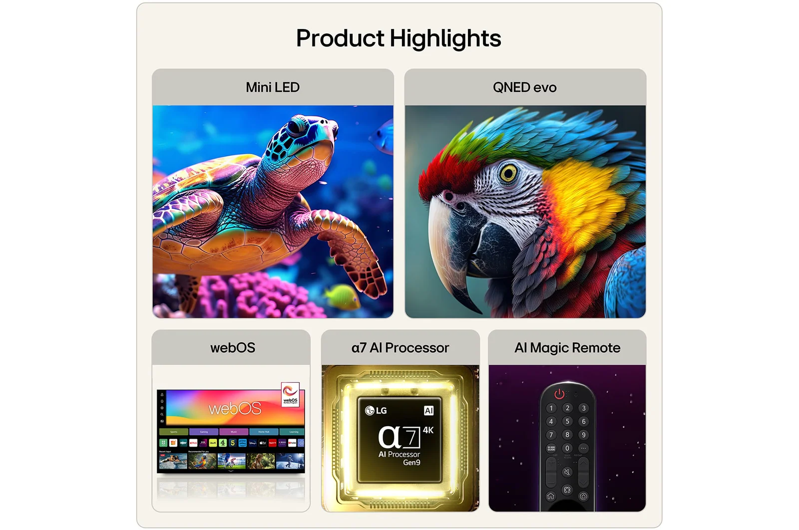 LG 43QNED87B6A 43 Inch QNED evo Mini LED AI QNED87 4K Ultra HD HDR Smart TV 2026 - Image 2