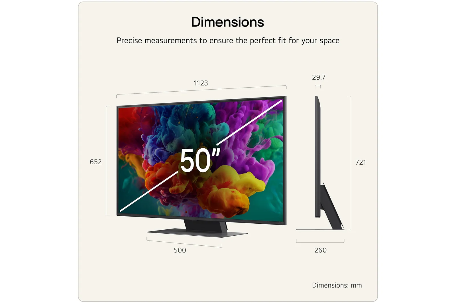 LG 50QNED87B6A 50 Inch 4K QNED evo AI QNED87 Mini LED 4K Ultra HD HDR Smart TV 2026 - Image 3