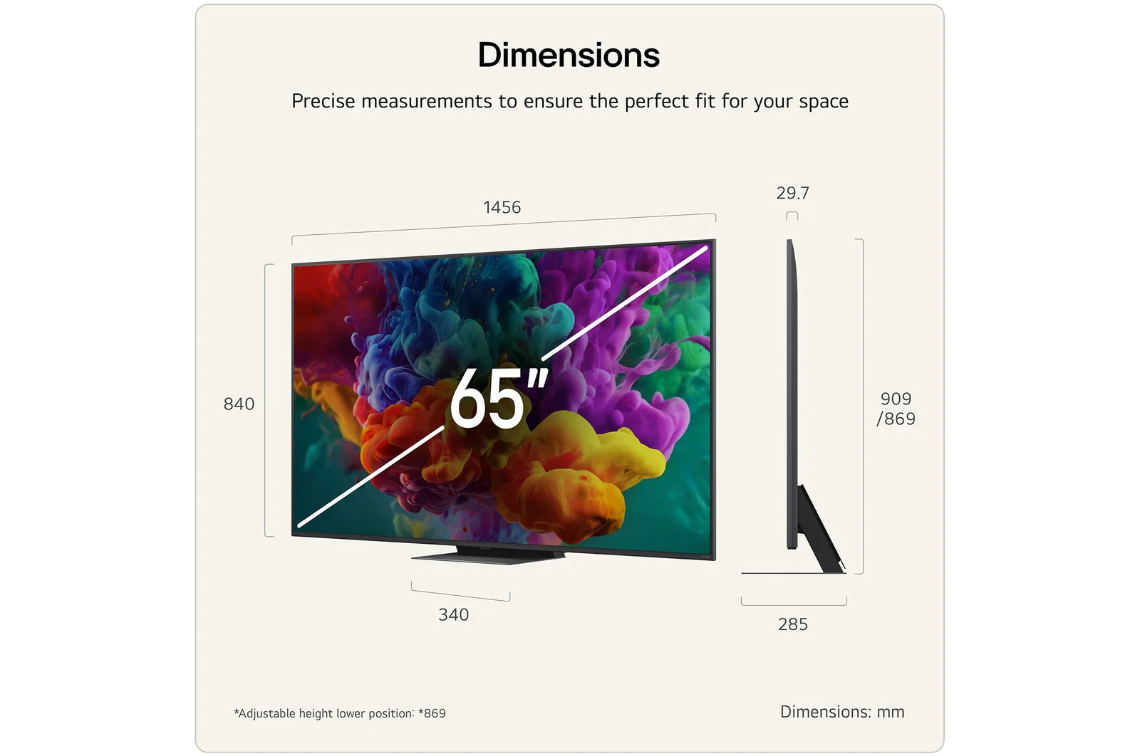 LG 65QNED87B6A 65 Inch QNED evo Mini LED AI QNED87 4K Ultra HD HDR Smart TV 2026 - Image 3