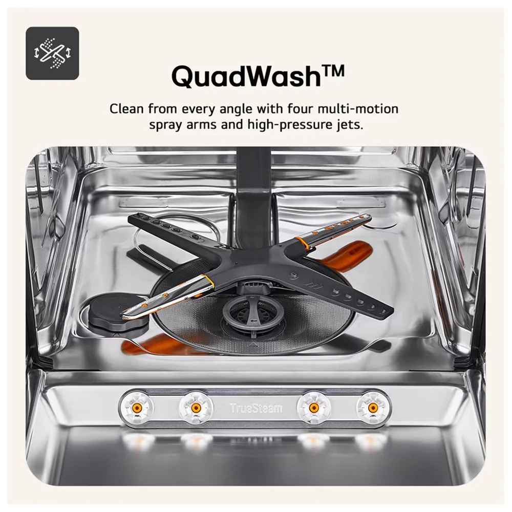 LG DB273TX QuadWash WiFi Connected Full Size Integrated Dishwasher 14 Place Settings - Image 15