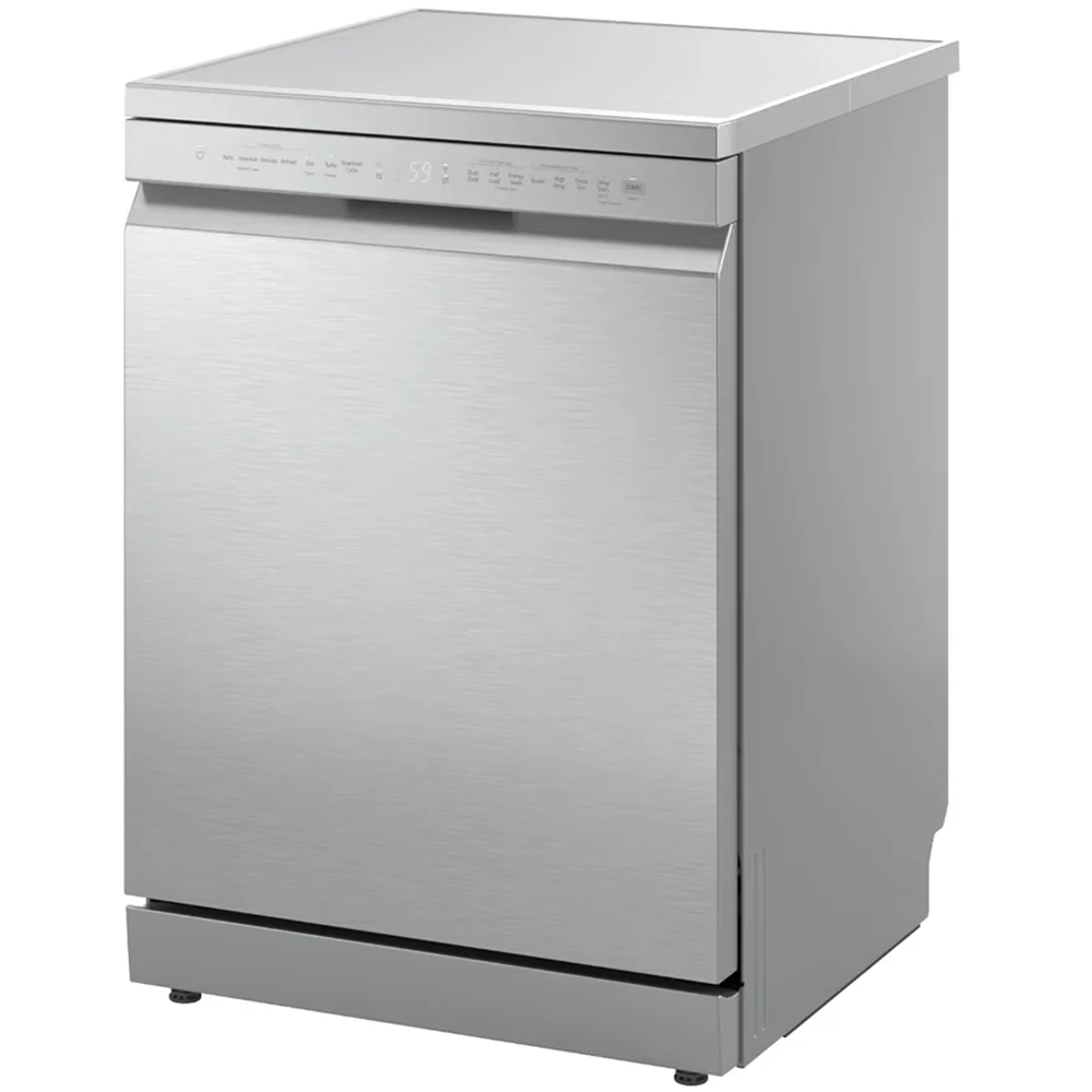 LG DF273FVS TrueSteam QuadWash WiFi Connected Full Size Freestanding Dishwasher 14 Place Settings Silver - Image 10