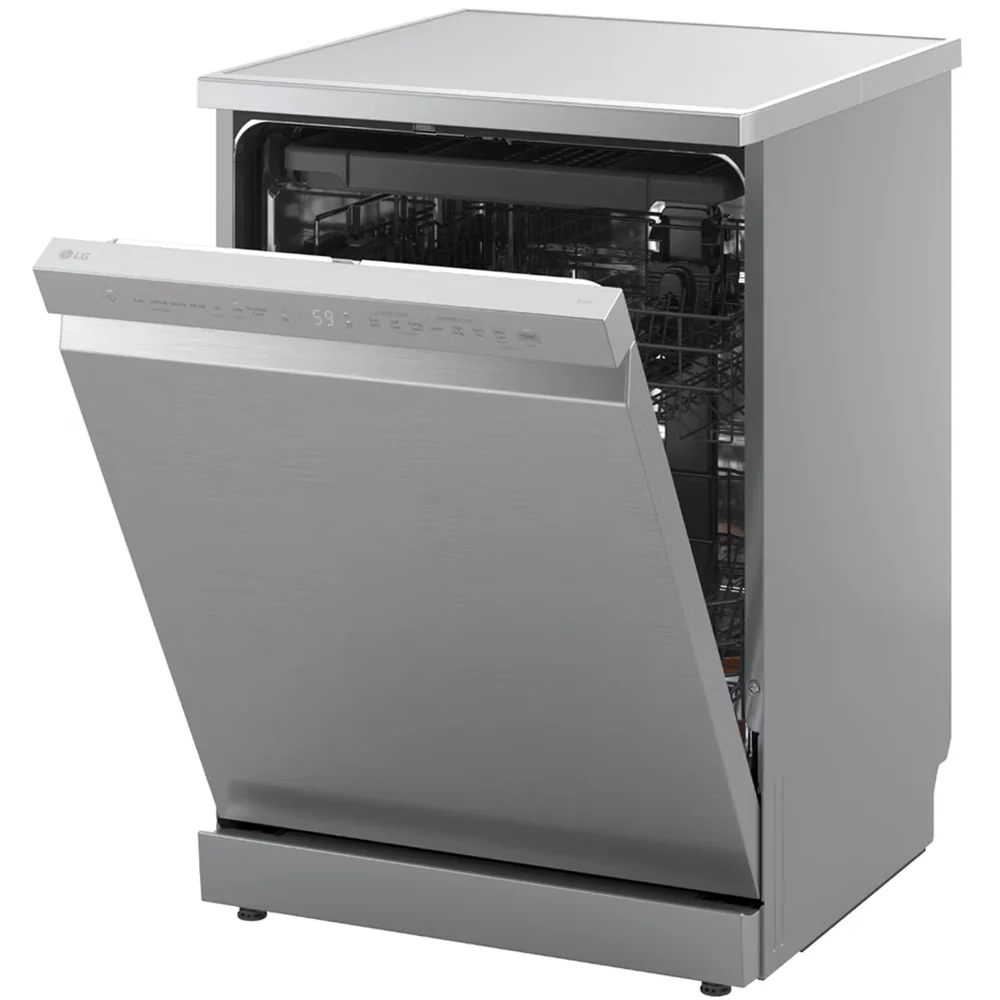 LG DF273FVS TrueSteam QuadWash WiFi Connected Full Size Freestanding Dishwasher 14 Place Settings Silver - Image 11