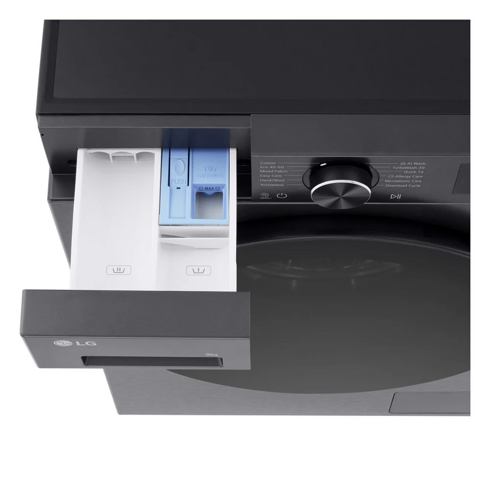 LG F2X50S9TBB 9kg 1200 Spin AI Direct Drive Freestanding Washing Machine Black - Image 11