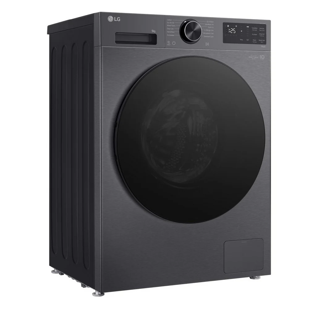 LG F2X50S9TBB 9kg 1200 Spin AI Direct Drive Freestanding Washing Machine Black - Image 6