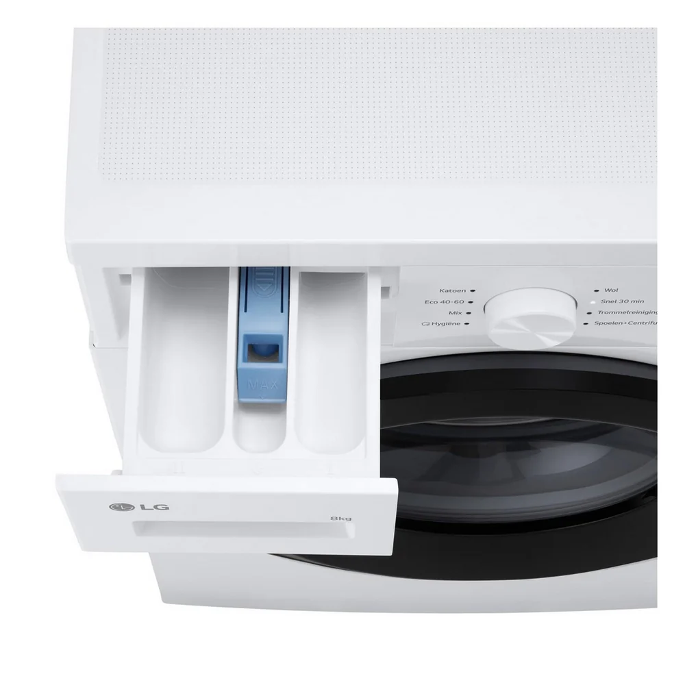LG F4A10S8NWK 8kg 1400 Spin Front Load Washing Machine White - A Rated - Image 5