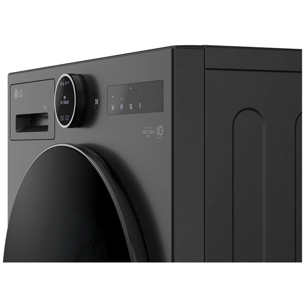 LG F4X7009TBB 9kg 1400 Spin AI Direct Drive Freestanding Washing Machine Black - Image 14