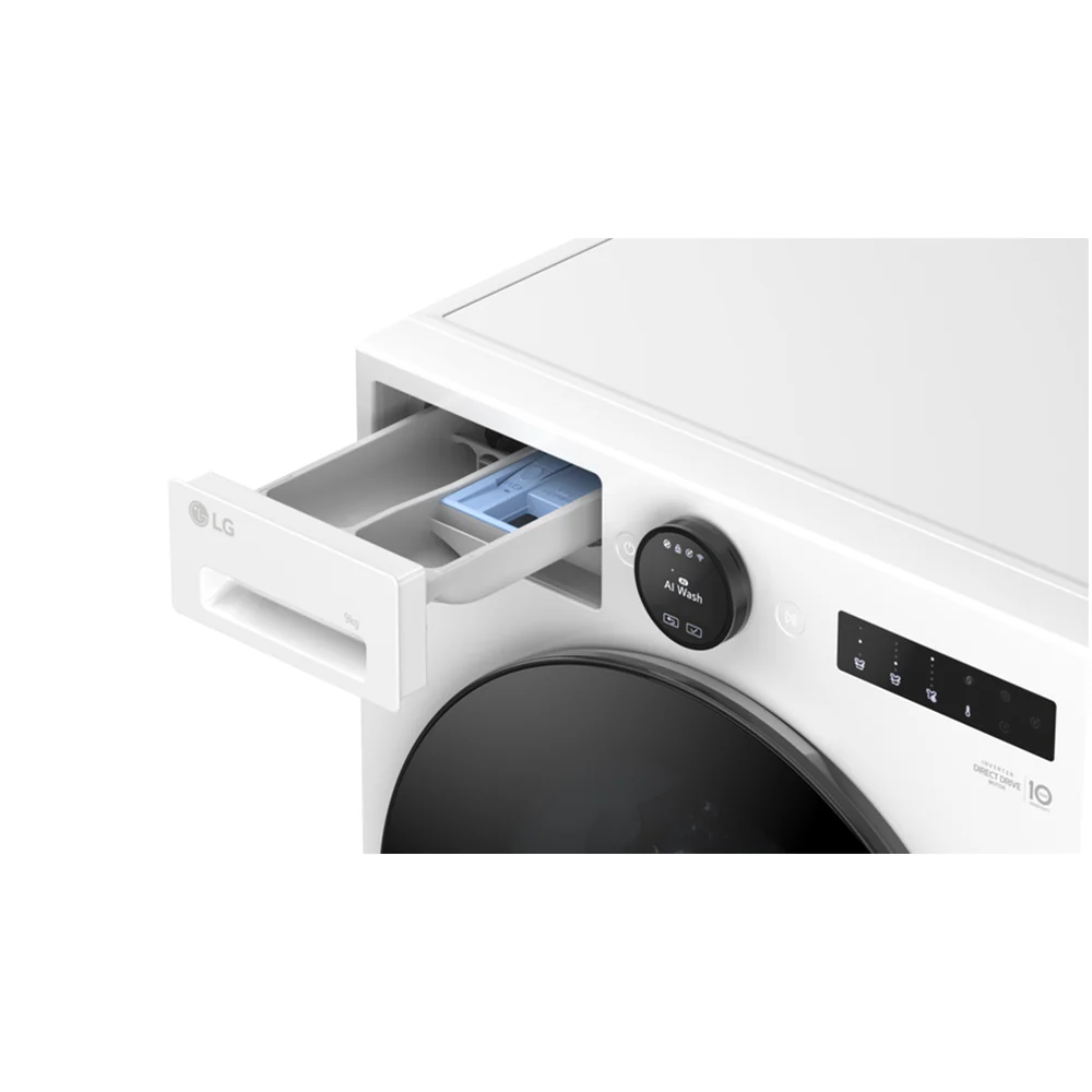 LG F4X7009TWB 9kg 1400 Spin AI Direct Drive Freestanding Washing Machine White - Image 13