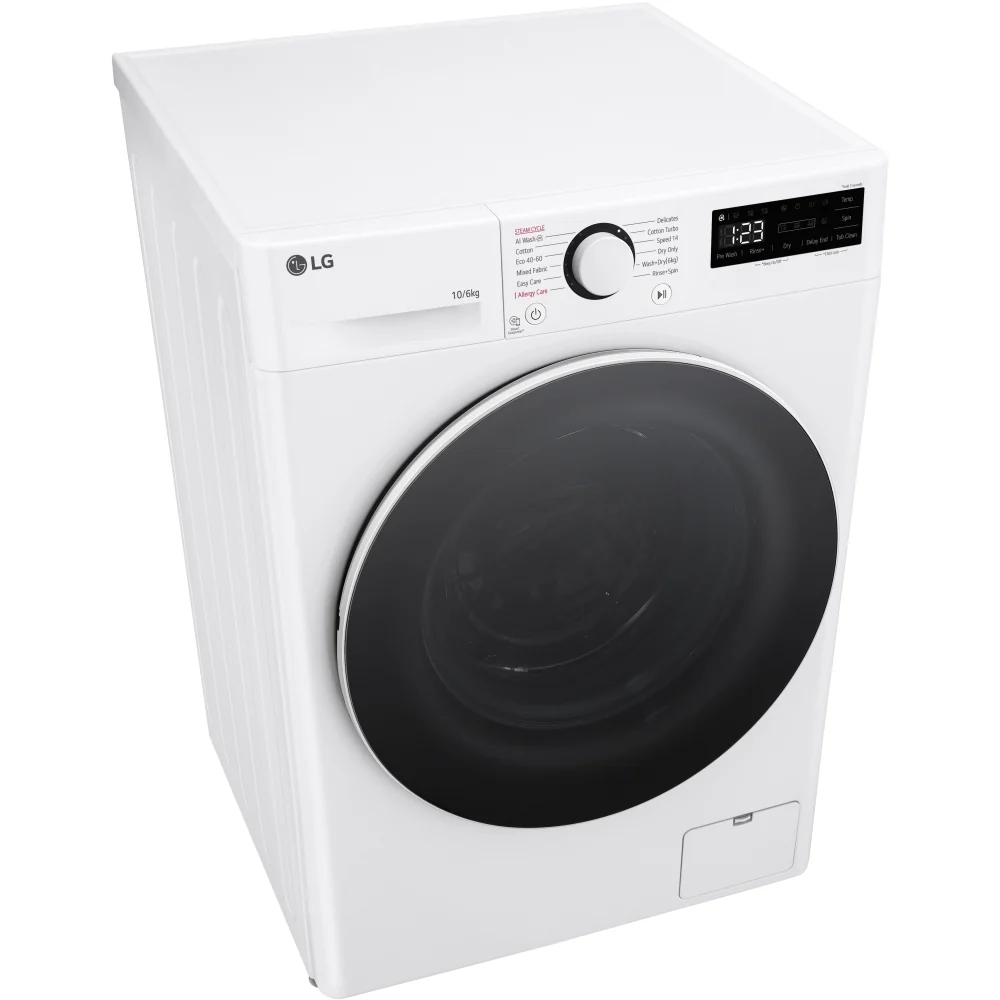 LG FWY606WWLN1 10+6kg 1400 Spin Washer Dryer White - Image 10