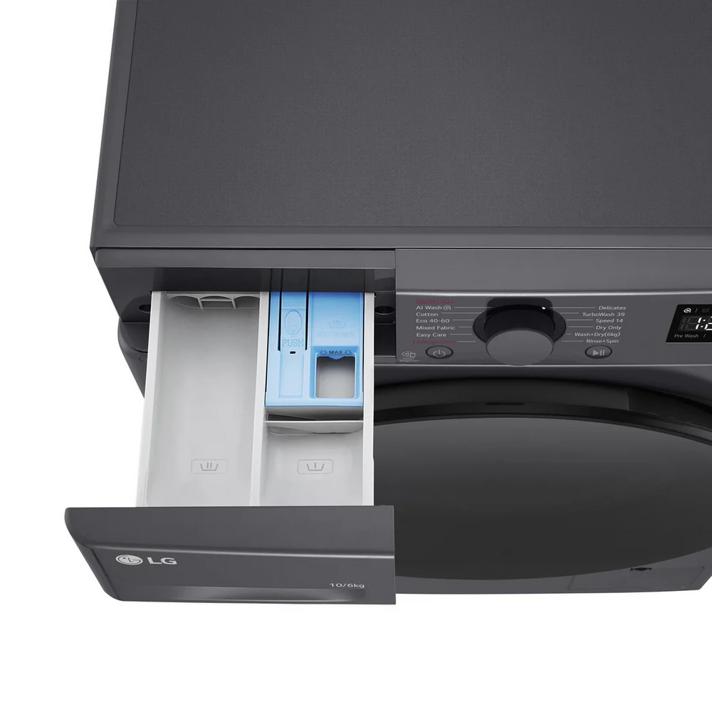 LG FWY706GBTN1 10+6 kg 1400 Spin Freestanding Washer Dryer Slate Grey - Image 11