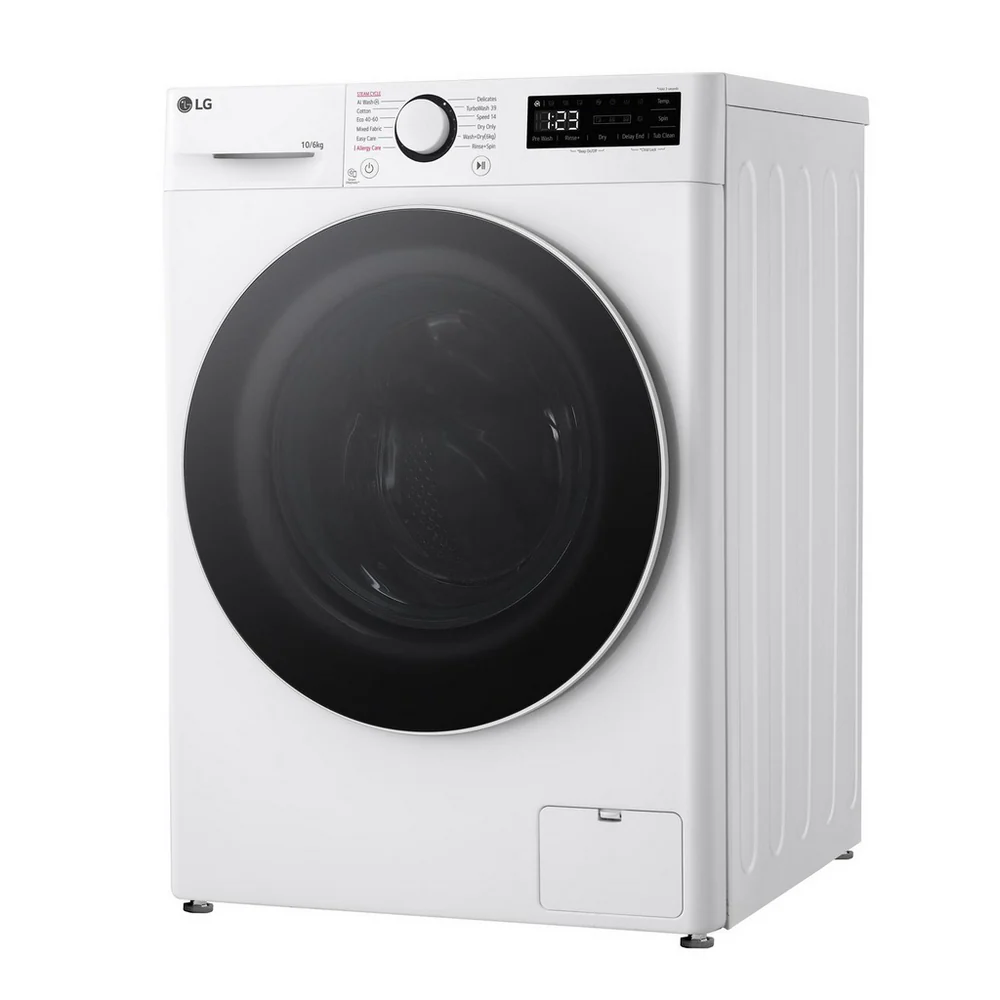 LG FWY706WWTN1 TurboWash360 10kg+6kg 1400 Spin AI Direct Drive Freestanding Washer Dryer White - Image 13