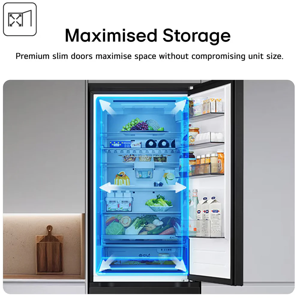 LG GBBSJ10DPY NatureFRESH 333L Total No Frost Fridge Freezer Prime Silver - Image 6