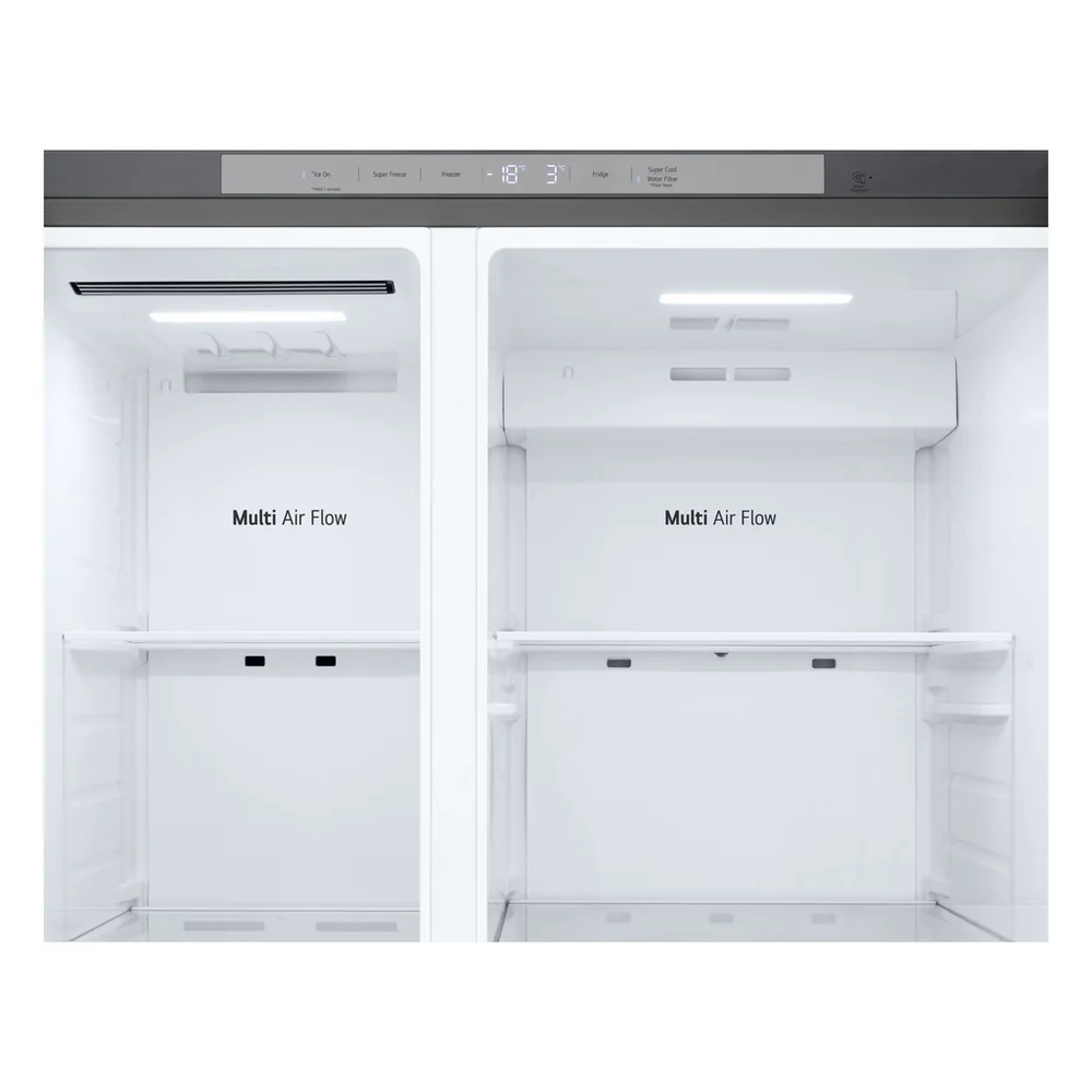 LG GSLC40PYPE 641L NatureFRESH American Fridge Freezer Prime Silver - Image 9