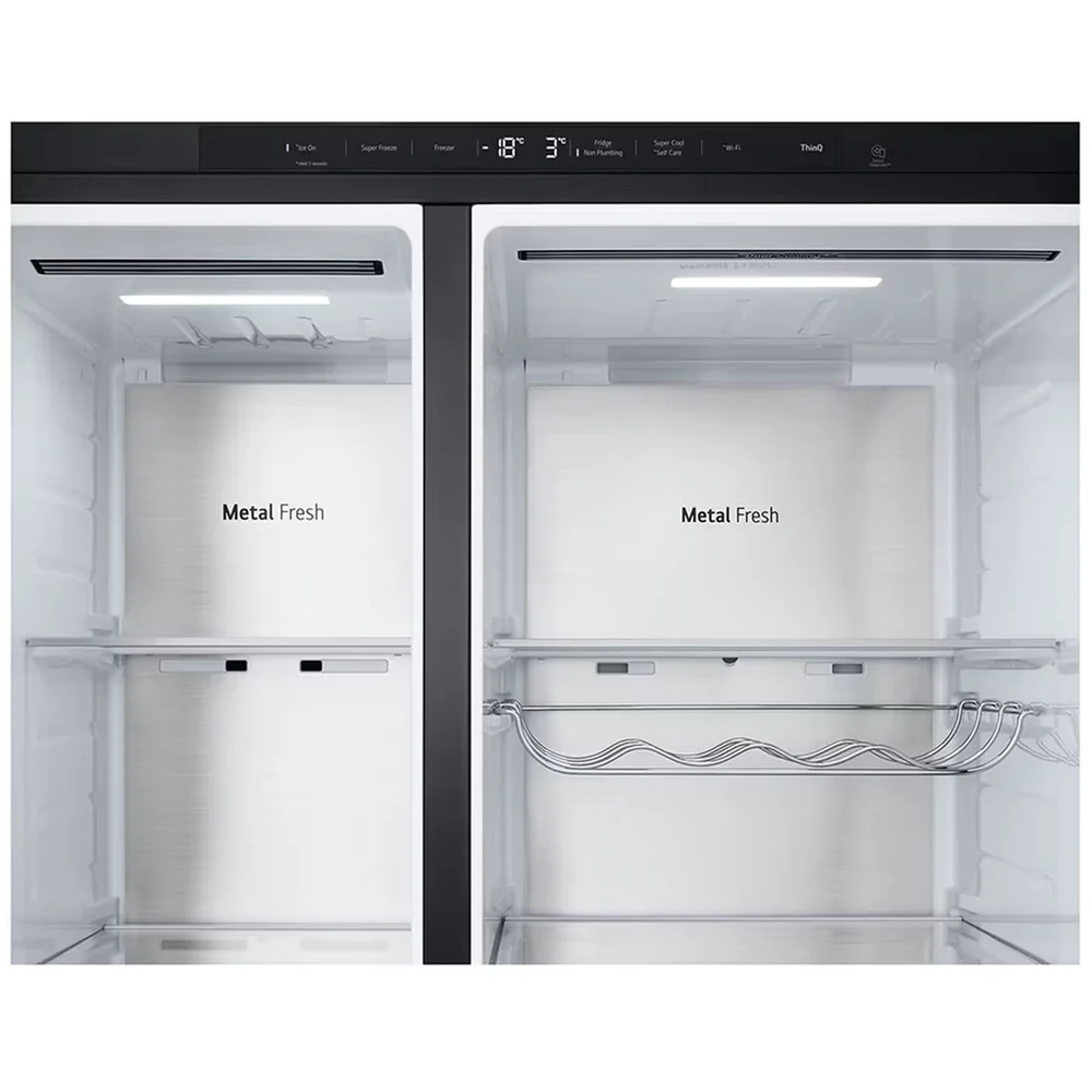 LG GSXE91EVAD 628L InstaView Non-Plumbed Frost Free American Fridge Freezer Essence Black Steel - Image 10