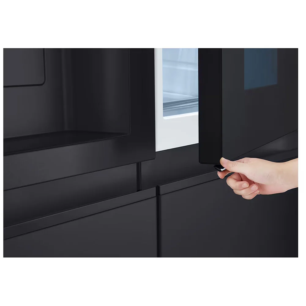LG GSXE91EVAD 628L InstaView Non-Plumbed Frost Free American Fridge Freezer Essence Black Steel - Image 13