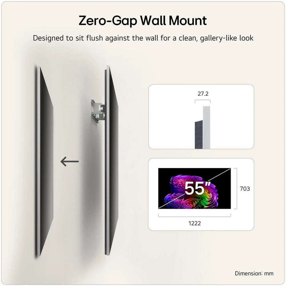 LG OLED55G64LW 55 Inch OLED Evo AI G6 OLEDG64LW 4K Ultra HD HDR Smart TV (Wall mount version) 2026 - Image 3