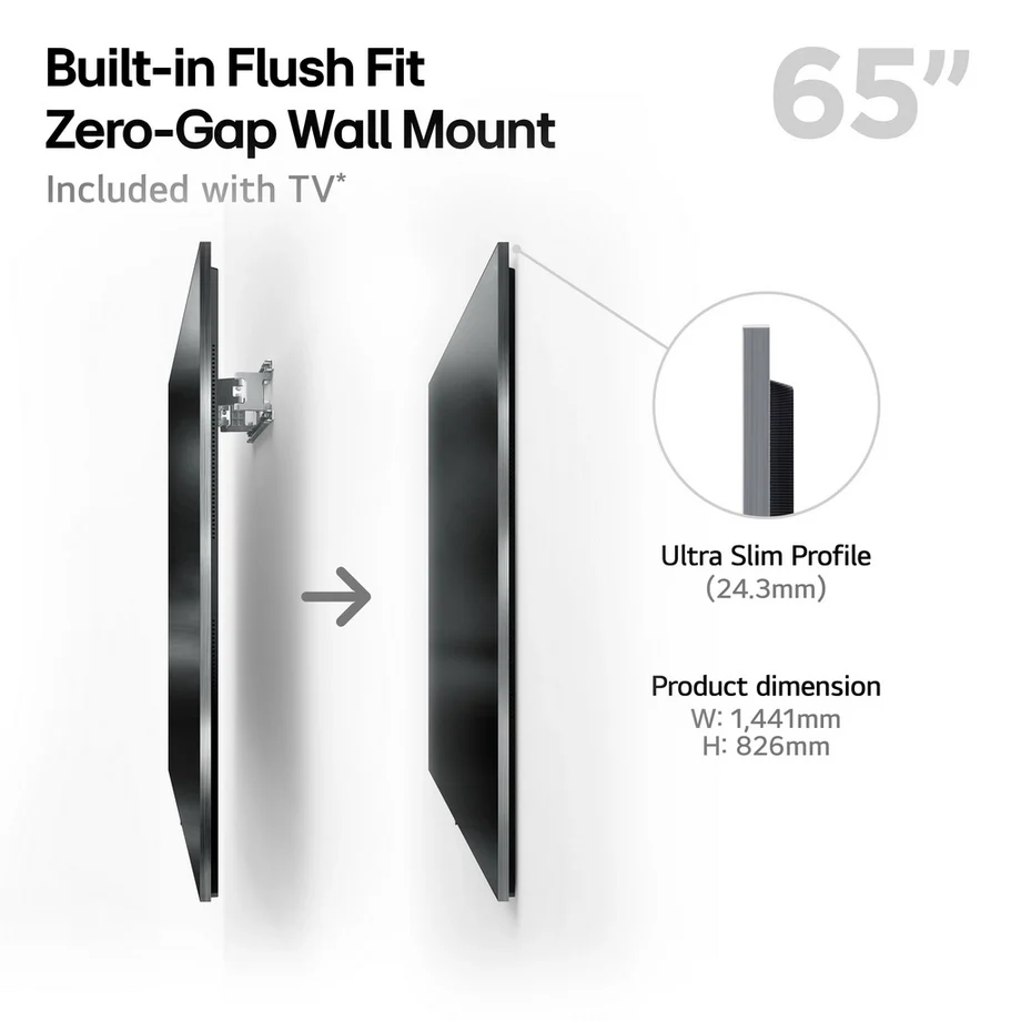 LG OLED65G54LW 65 Inch OLED evo AI G5 4K UHD HDR Smart TV with LG US90TY 5.1.3ch Soundbar Bundle - Image 3