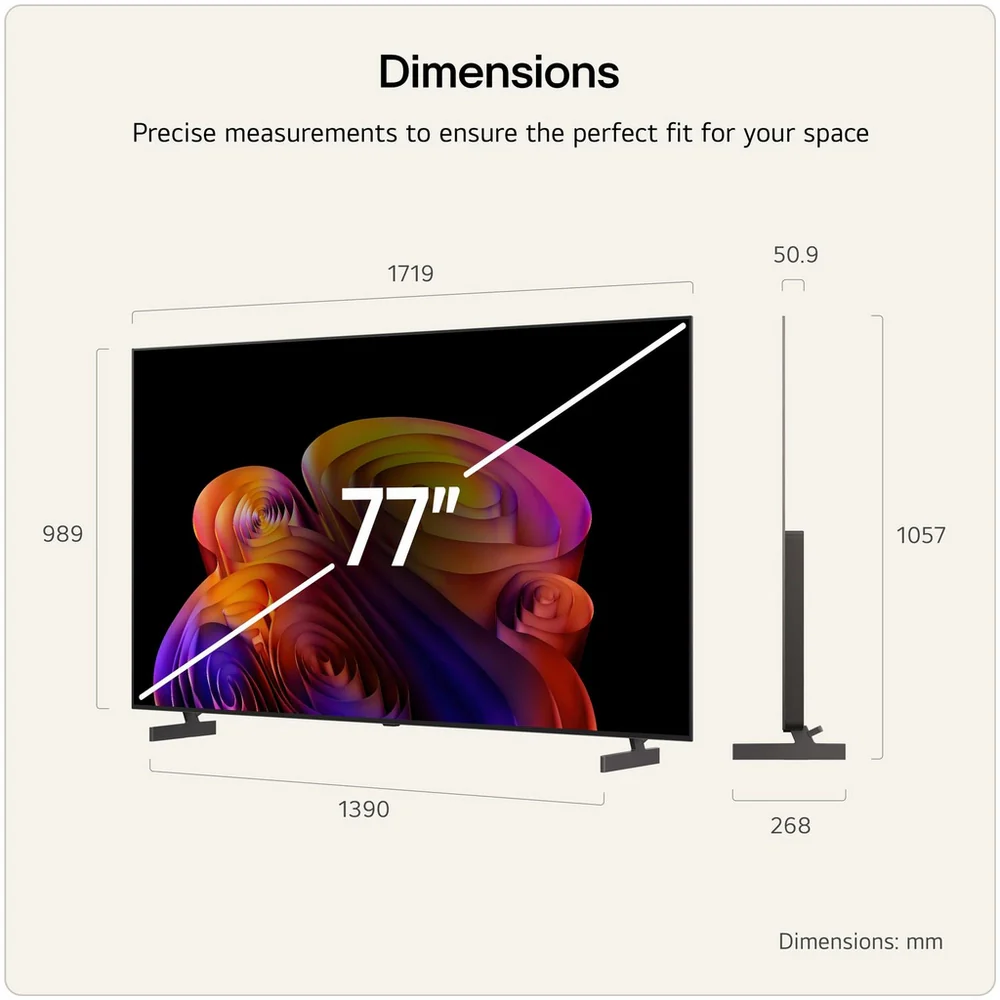 LG OLED77B6ELC 77 Inch OLED AI B6 4K Ultra HD HDR Smart TV 2026 - Image 3