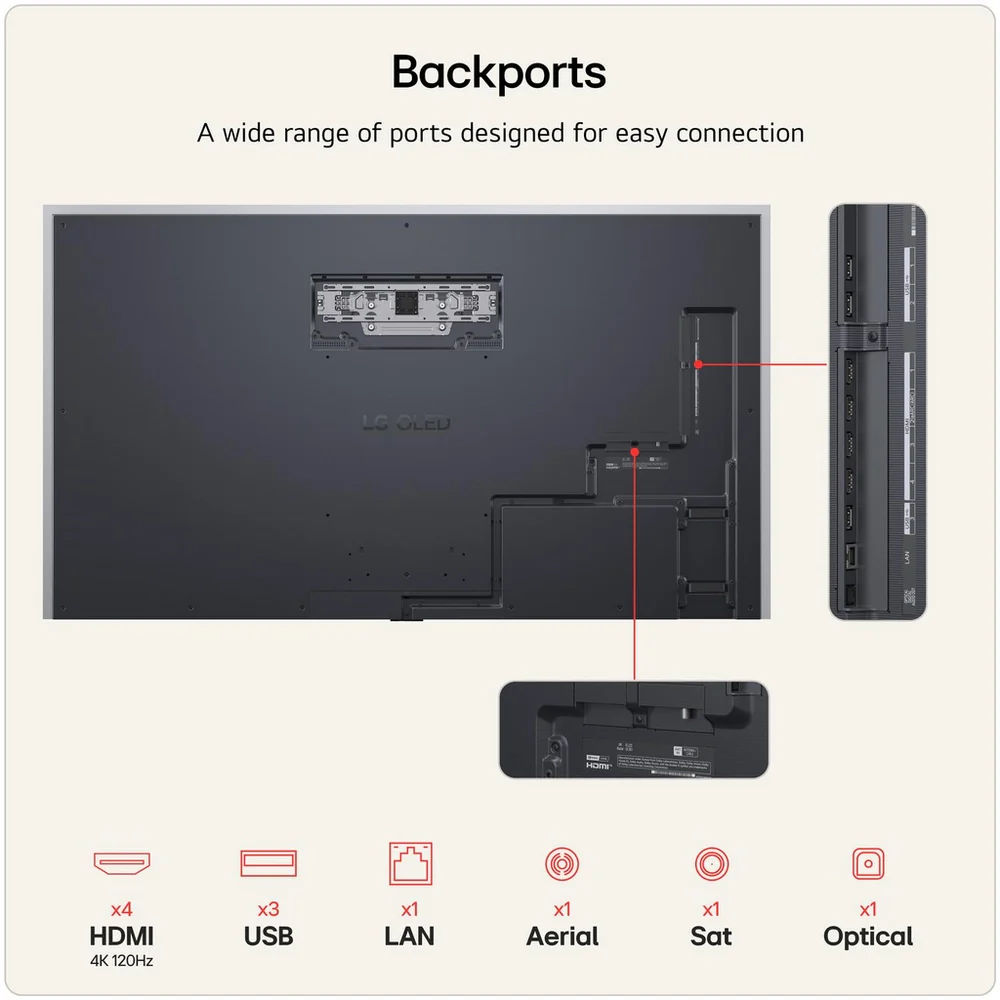 LG OLED83G64LW 83 Inch OLED Evo AI G6 OLEDG64LW 4K Ultra HD HDR Smart TV (Wall mount version) 2026 - Image 3