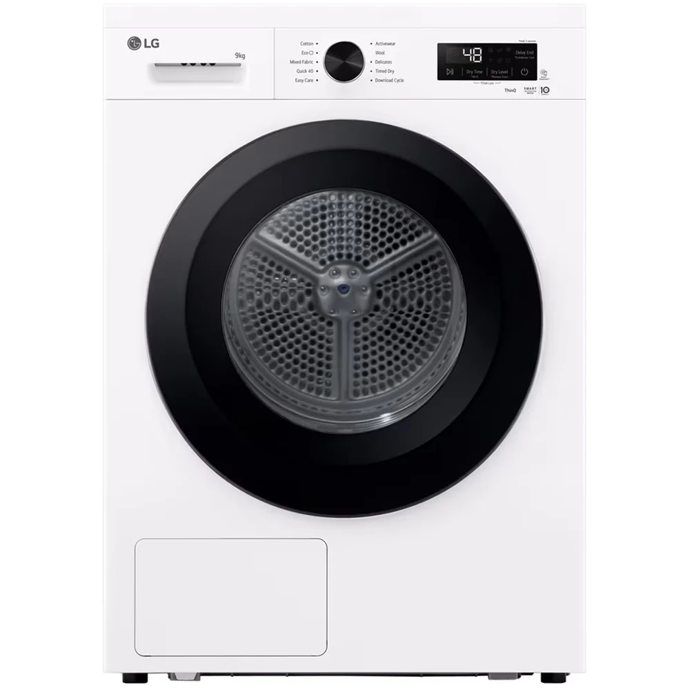 LG RHX1009NWK Sensor Dry 9kg WiFi Enabled Freestanding Heat Pump Tumble Dryer White