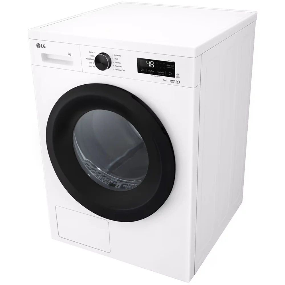 LG RHX1009NWK Sensor Dry 9kg WiFi Enabled Freestanding Heat Pump Tumble Dryer White - Image 10