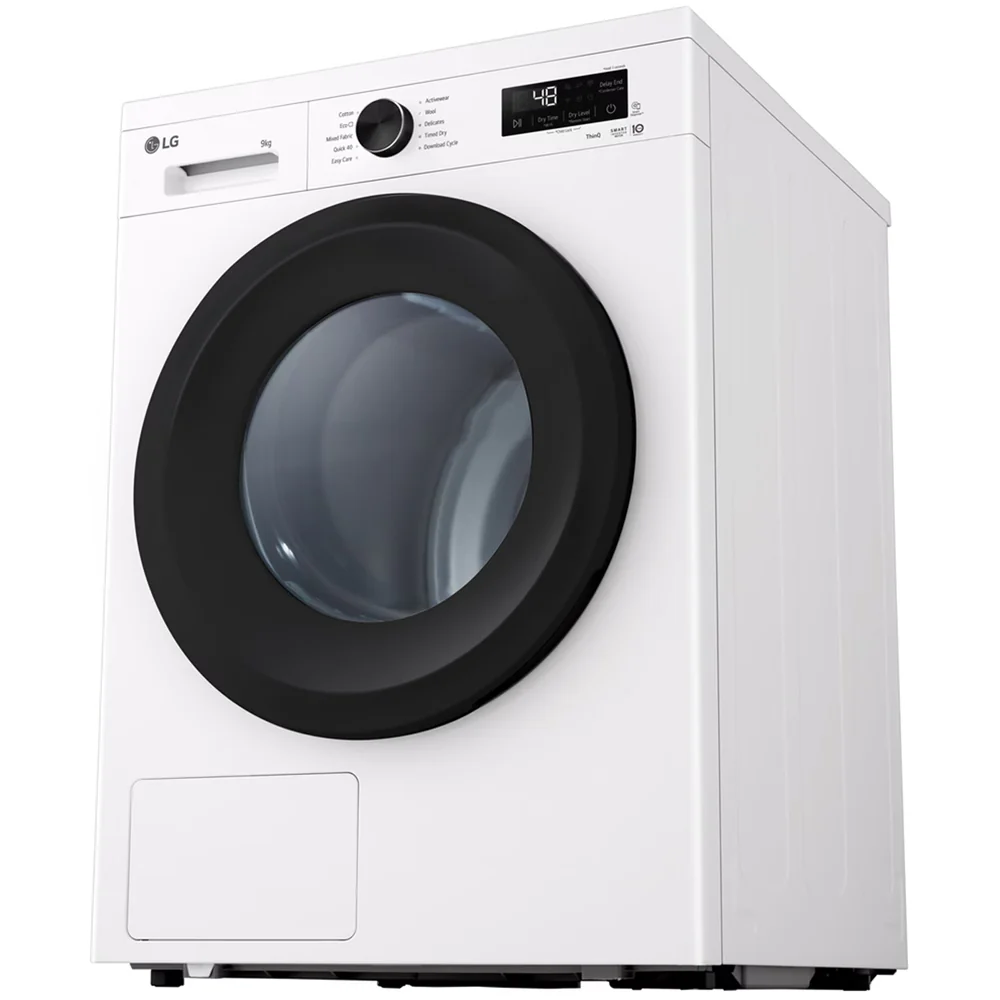 LG RHX1009NWK Sensor Dry 9kg WiFi Enabled Freestanding Heat Pump Tumble Dryer White - Image 11