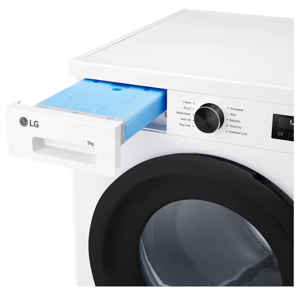 LG RHX1009NWK Sensor Dry 9kg WiFi Enabled Freestanding Heat Pump Tumble Dryer White - Image 5