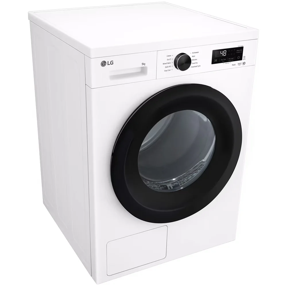 LG RHX1009NWK Sensor Dry 9kg WiFi Enabled Freestanding Heat Pump Tumble Dryer White - Image 8