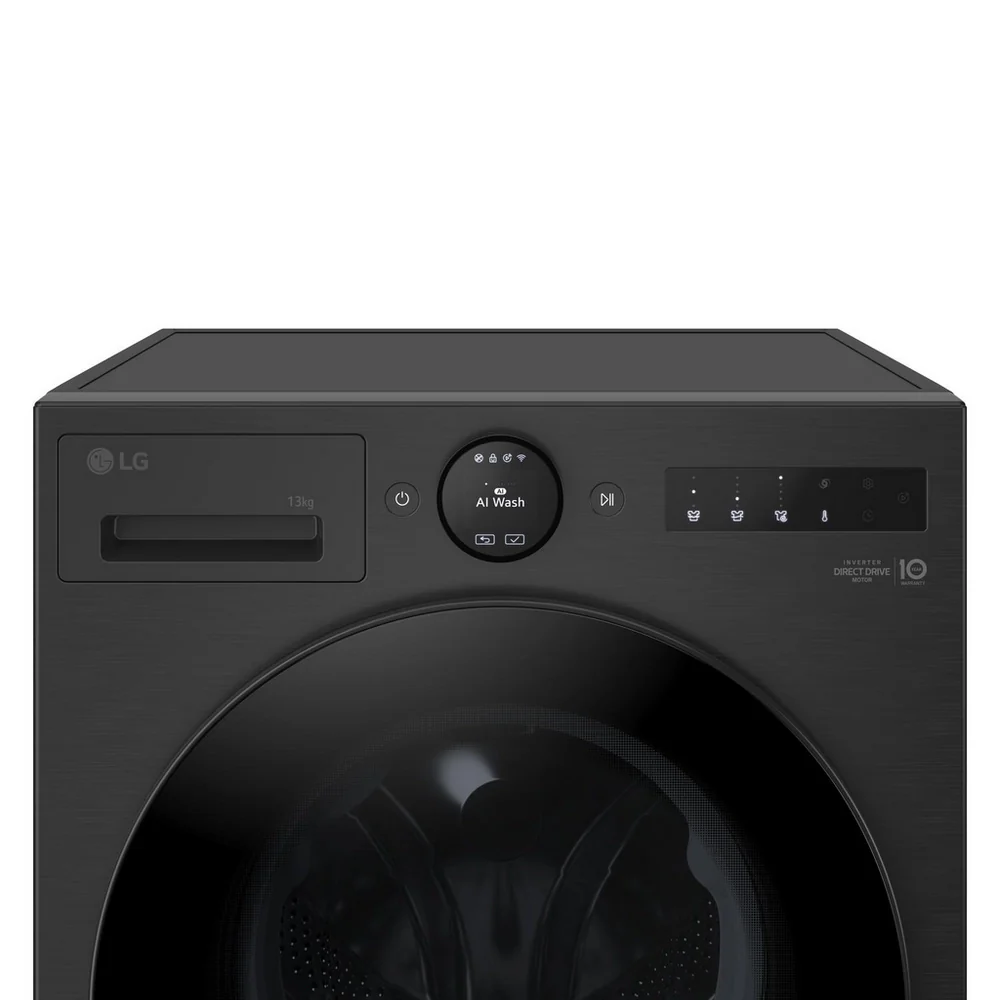 LG VX70 Series AI Direct Drive F4X7013TBB WiFi-enabled 13 kg 1400 Spin Washing Machine Matte Black - A Rated - Image 3
