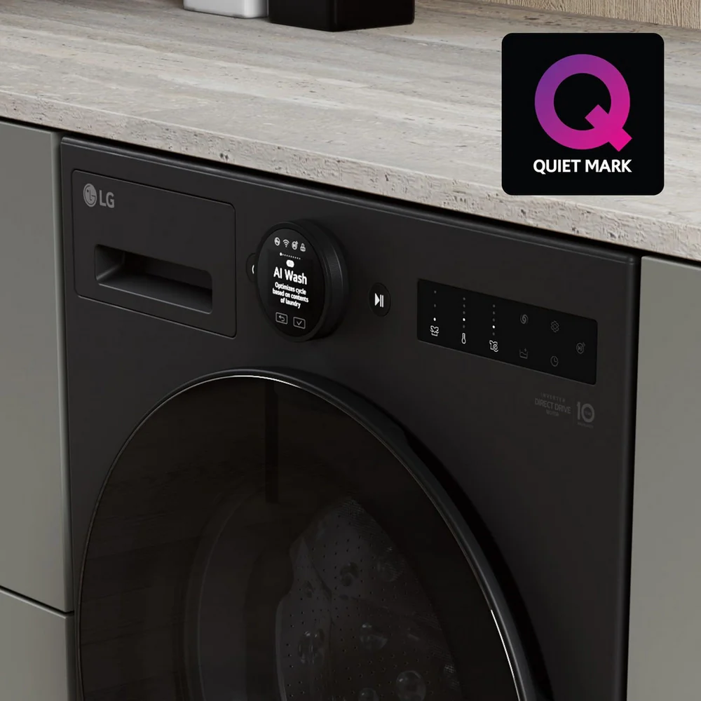 LG VX70 Series AI Direct Drive F4X7013TBB WiFi-enabled 13 kg 1400 Spin Washing Machine Matte Black - A Rated - Image 6