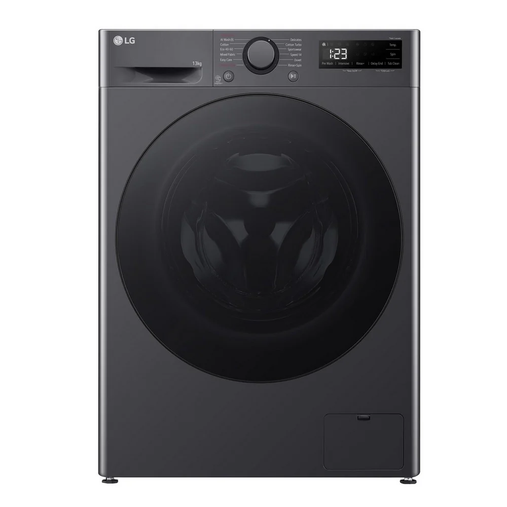 LG Y500 F4Y513GBLN1 13kg 1400 Spin AI Direct Drive Washing Machine Slate Grey - A Rated