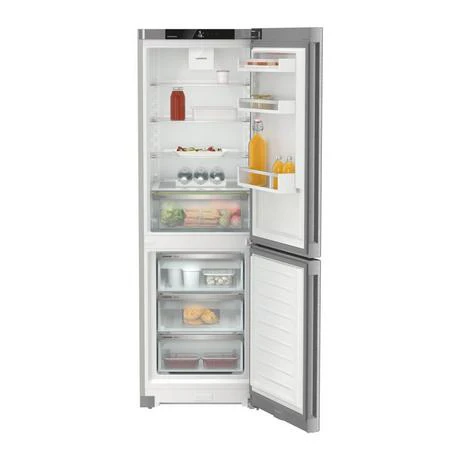 Liebherr CNsdc 5203 Pure No Frost Fridge Freezer Silver Steel - Image 2