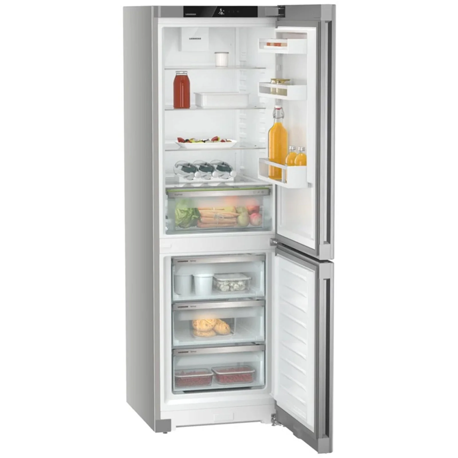 Liebherr Pure CNSFD5203 60cm 269L No Frost 60/40 Fridge Freezer Stainless Steel - Image 3