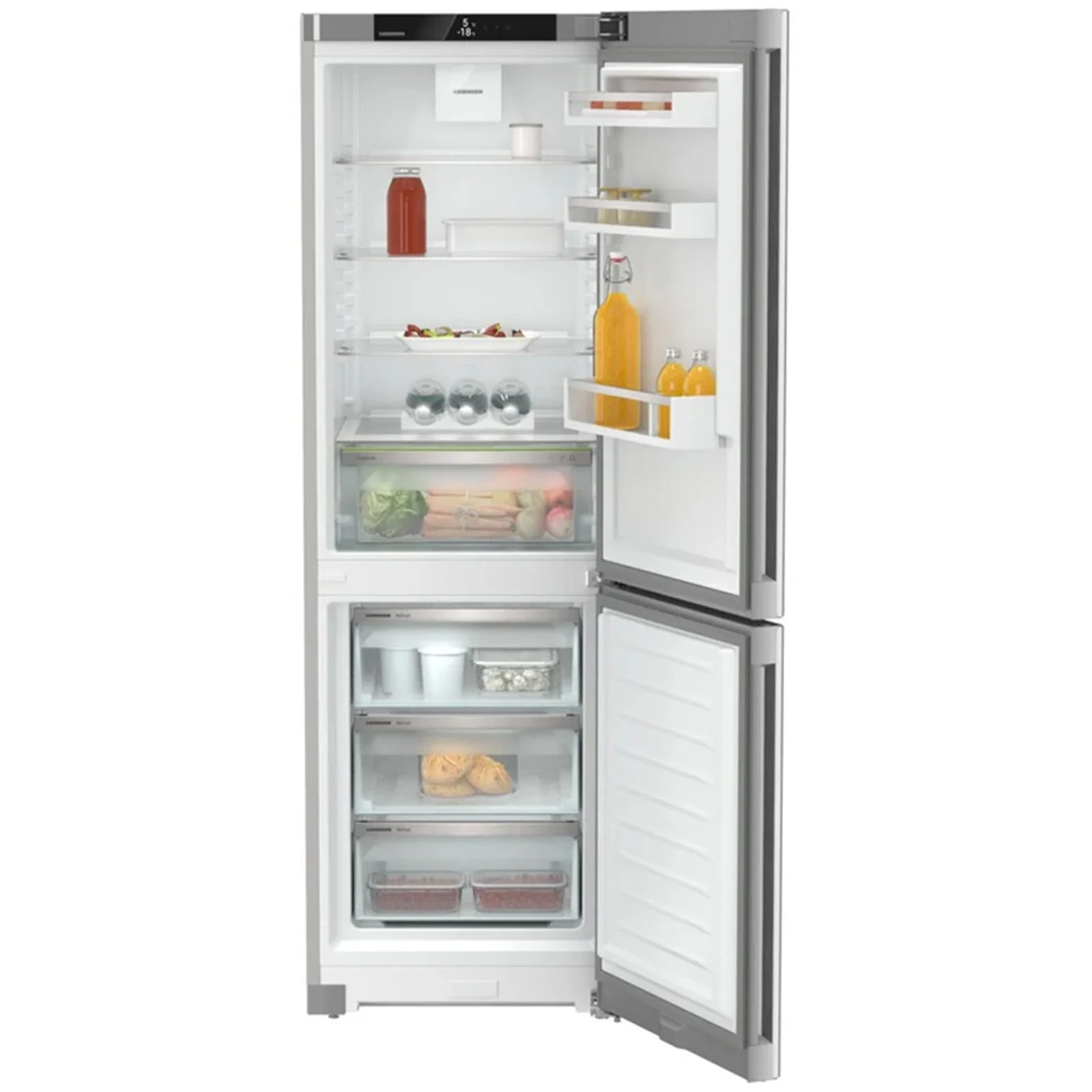 Liebherr Pure CNSFD5203 60cm 269L No Frost 60/40 Fridge Freezer Stainless Steel - Image 5