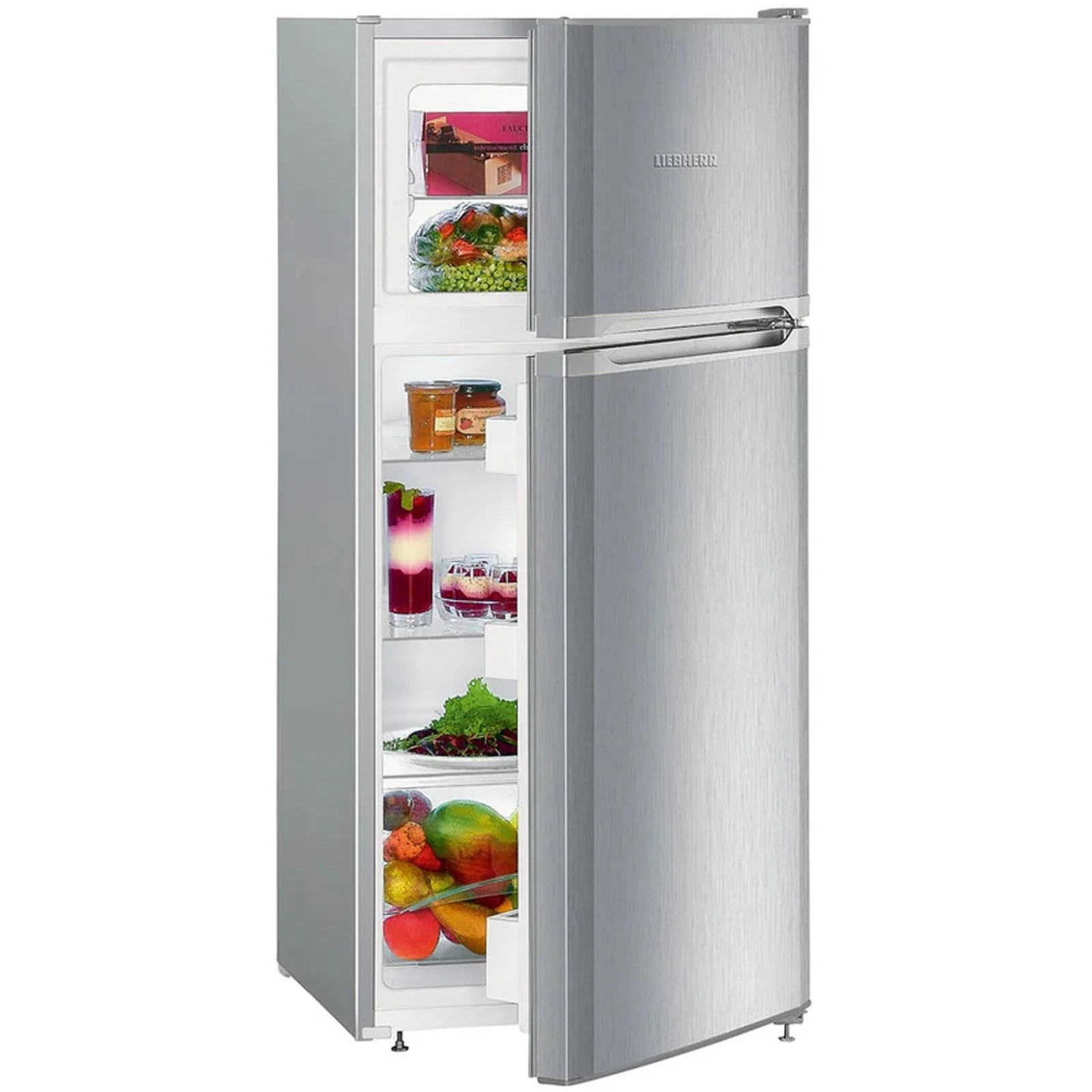 Liebherr Comfort CTELE2131 55cm Smart Frost Top Mount Freestanding Fridge Freezer Silver - Image 3