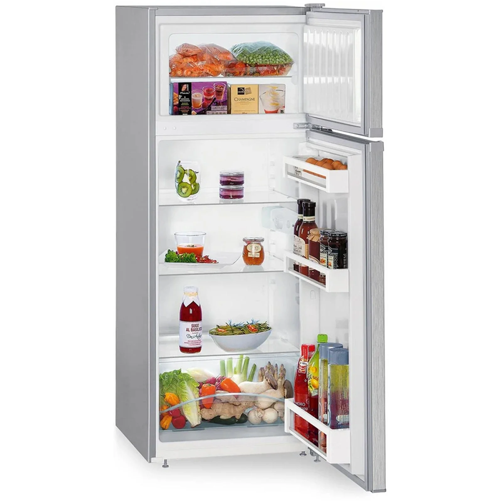 Liebherr Comfort CTELE2531 55cm Smart Frost Top Mount Freestanding Fridge Freezer Silver - Image 2