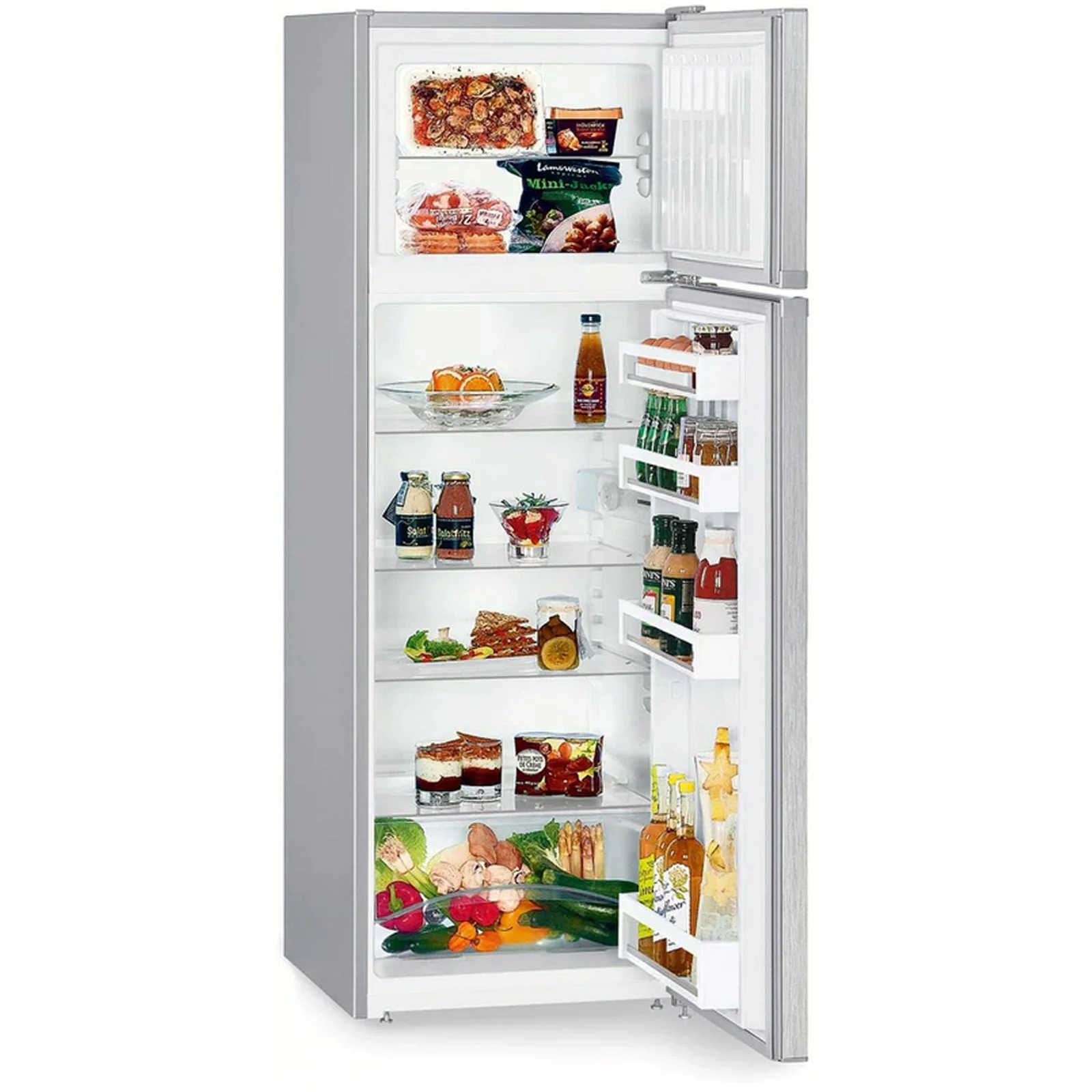 Liebherr Comfort CTELE2931 55cm Smart Frost Top Mount Freestanding Fridge Freeze Silver - Image 2