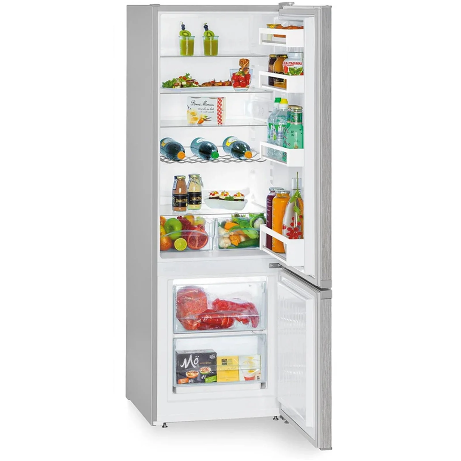 Liebherr CUELE2831 55cm 265L Smart Frost Freestanding Fridge Freezer Silver - Image 2